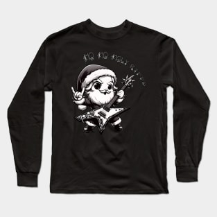 Chibi Cute Metalhead Santa Claus Long Sleeve T-Shirt